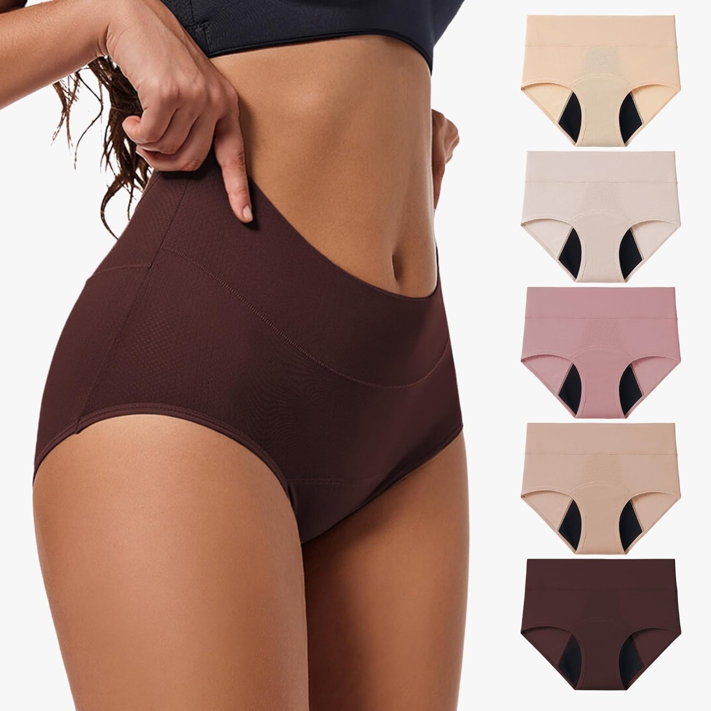 FlowEase High Waist Menstrual Panties