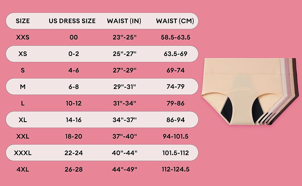FlowEase High Waist Menstrual Panties